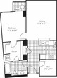 1 Bedroom with Den- 823