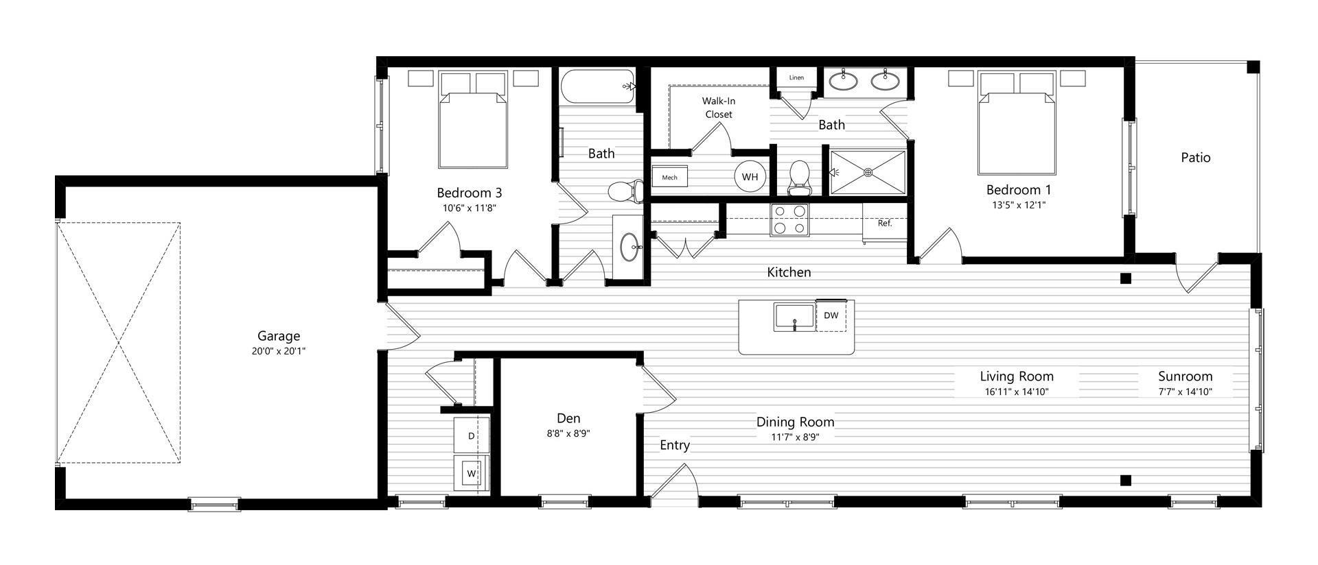 The Villas at Bonita Farms – Windsor II Sunroom