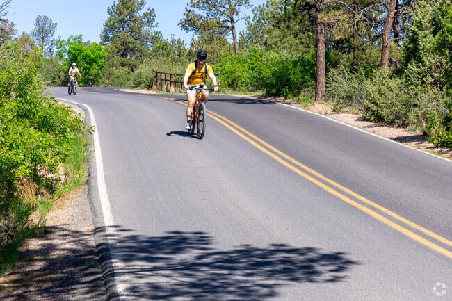 The winding roads are perfect for a bike ride .