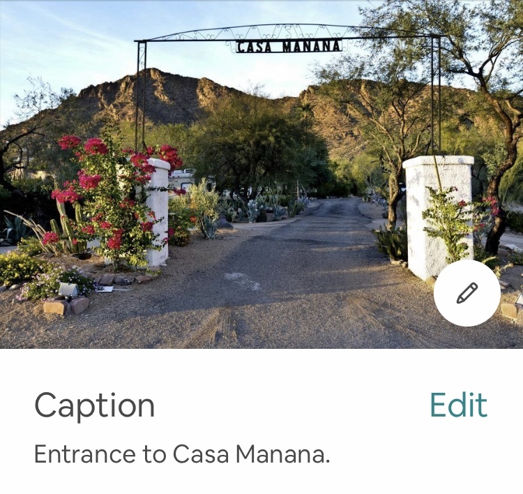 Entrance to Hummingbird House - 5710 E Camelback Rd