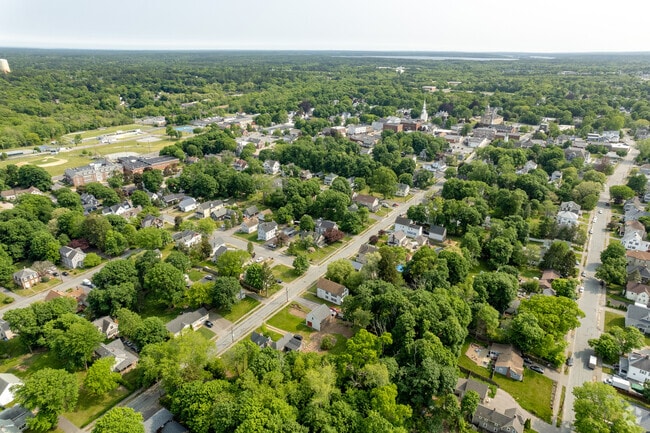Large oak trees line many of the streets in Middleborough.