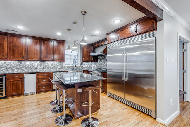 view of kitchen from front living ara - 4035 Oak Ridge St