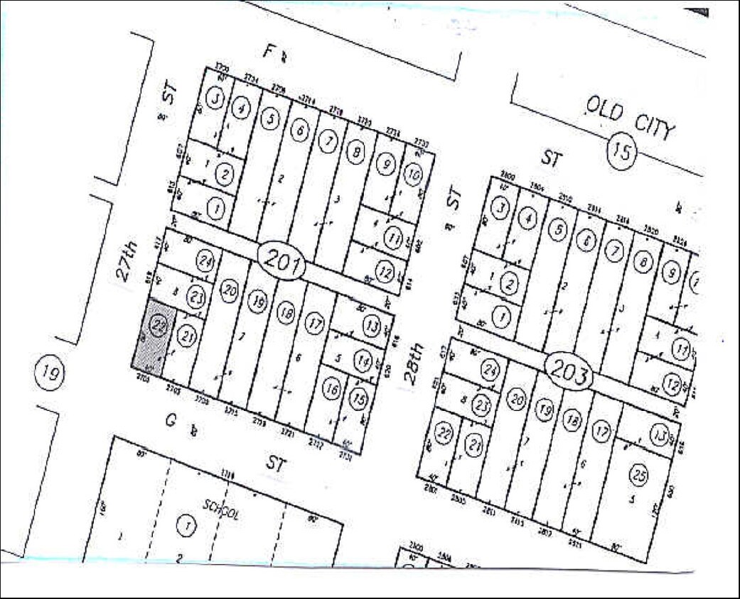 Mapa de parcelas - 2701 G St