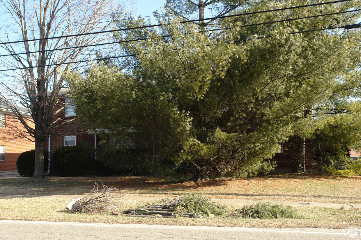 building blcoked by trees - 3109 Hunsinger Ln