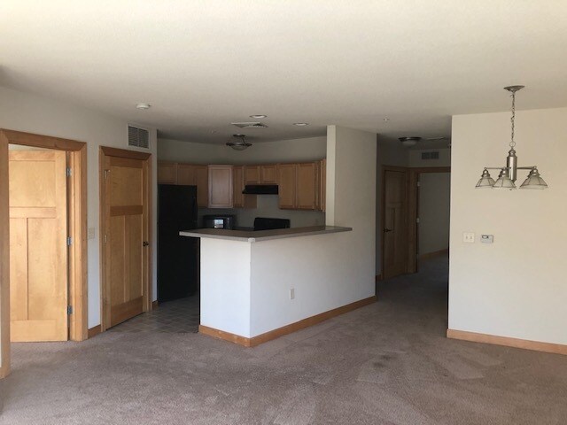 View from Living Room of Kitchen - 7616 Harwood Ave