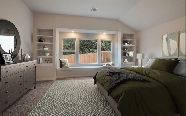 Master bdrm w/forest views - 417 Foxbrook Way