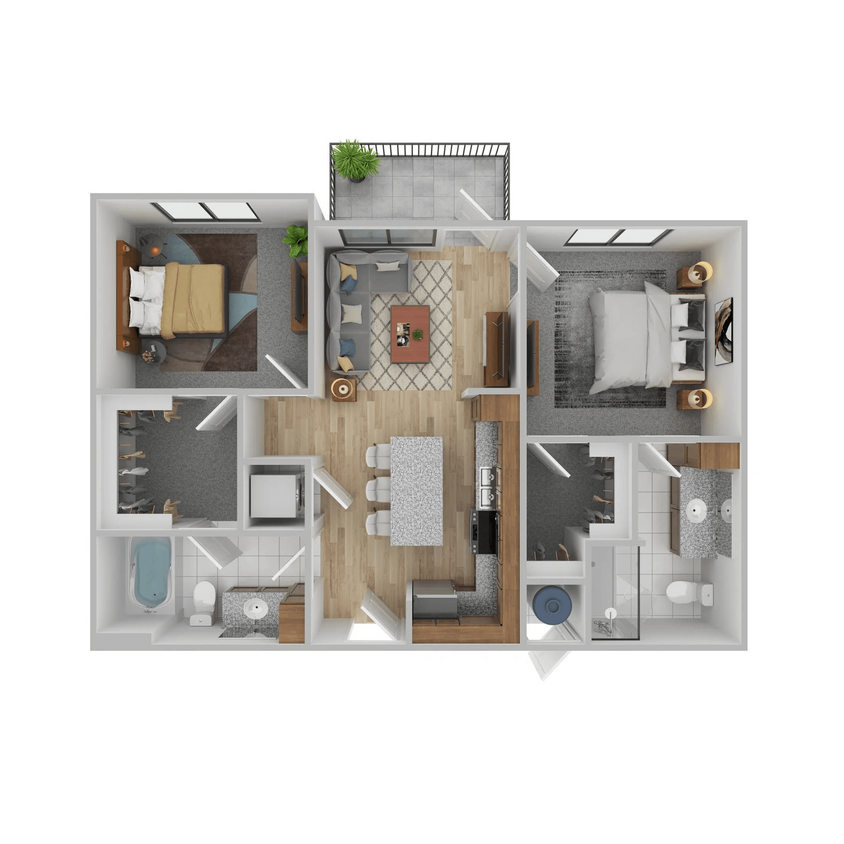 Plano de planta - Cedar Grove Apartment Homes