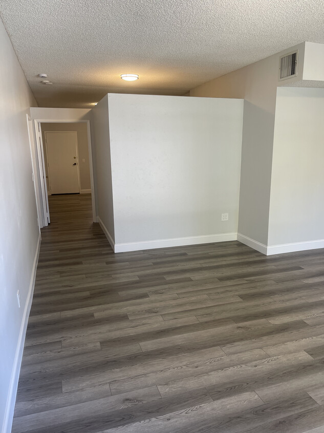 Living area and hallway