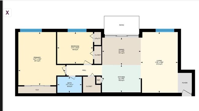 plano de planta - 8001 Chanute Pl