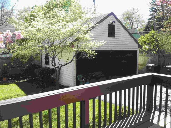 View from Deck to Garage - 69 Cypress St