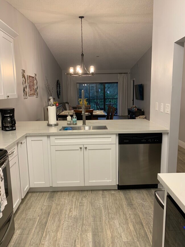 View from kitchen into Condo - 1401 Sabal Ridge Cir