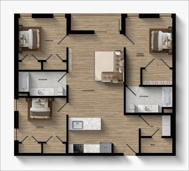 Interior Photo - 6801 West Apartments