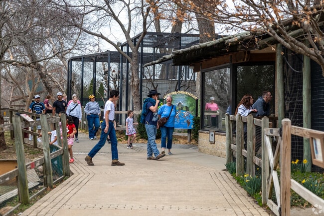 Residents marvel over animals at the David Traylor Zoo.