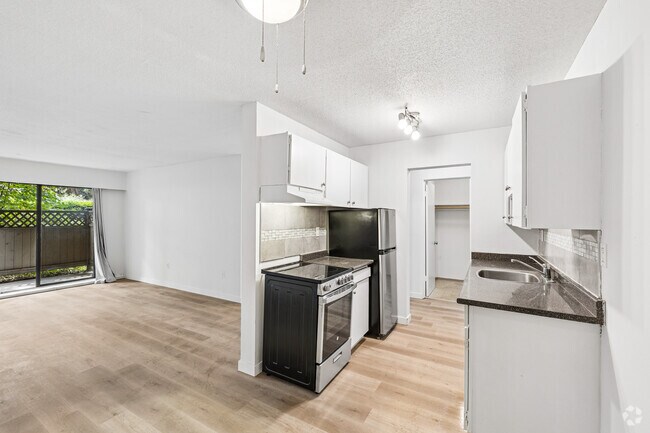 1 chambre, 1 salle de bain - 61 m² - Cuisine - Greenwood Gardens Apartments