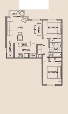 2HAB/1BA - The Villas