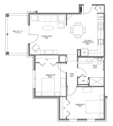 2BR/1BA - Dalton's Edge Apartments II
