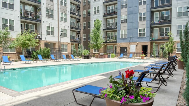 Our expansive amenities package includes a resort-style pool - Windsor at Broadway Station