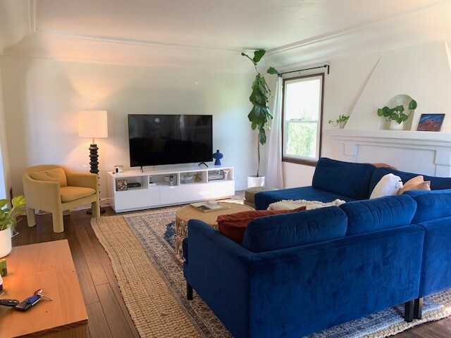 Living Room w Fireplace - 1226 S Orange Grove Ave