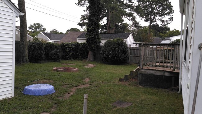 backyard, deck comes off of master bedroom - 159 Burrage Road