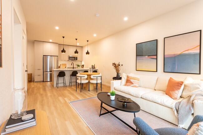1BR, 1BA - A2 - Living Area - The Broadleaf Apartments
