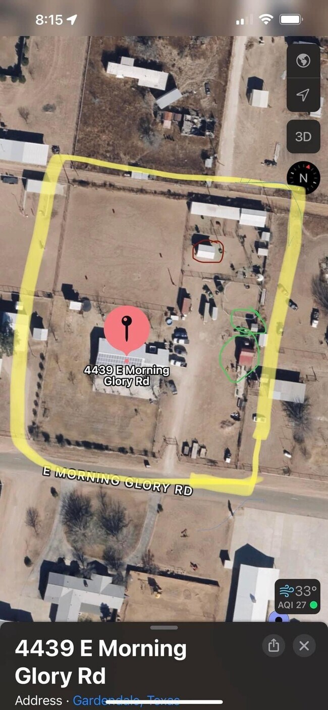 Overhead view - 4439 E Morning Glory Rd