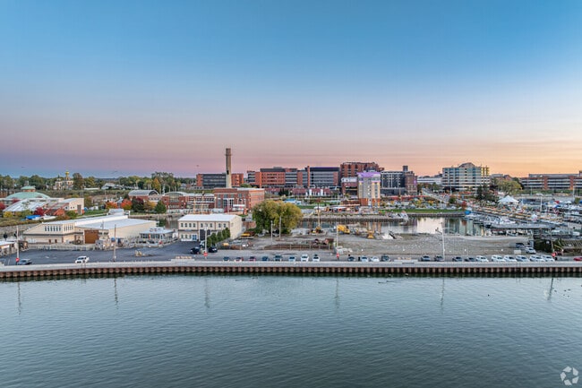 Downtown Erie is a hub activity with museums, theaters, and more.