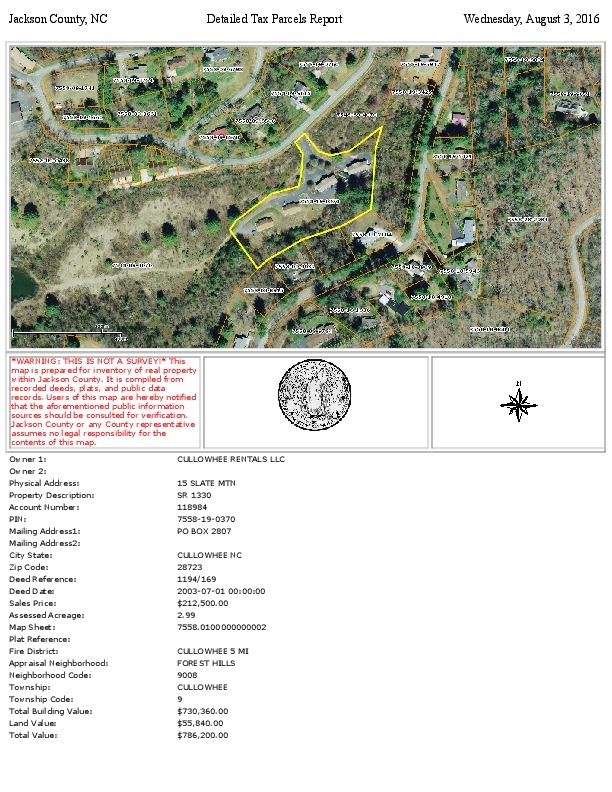 Jackson County Tax Value - 99 N Country Club Dr