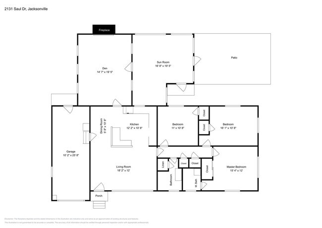 Foto del edificio - Charming 3BR Home in Jacksonville, FL | Sunroom | Garage | Large Fenced Yard | Pets Welcome