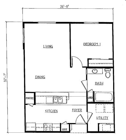 1BR/1BA - View Point Senior Community