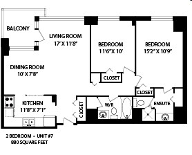2 chambres/2 salles de bain - 18 Brownlow