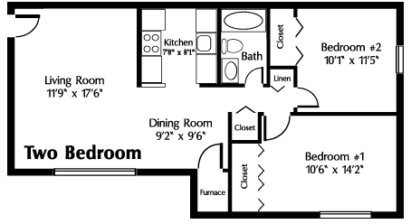 2BR/1BA - The Bluffs at Hawthorn