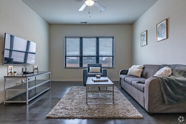 2BR, 1BA - Living Room - 112 E. Green St by Bankier Apartments