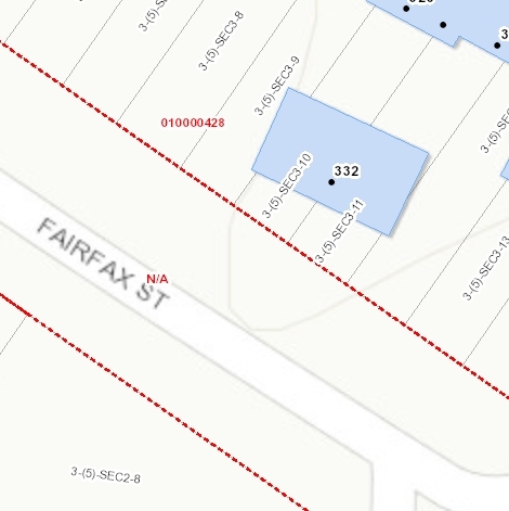 Mapa de la parcela - Fairfax Village Apartments