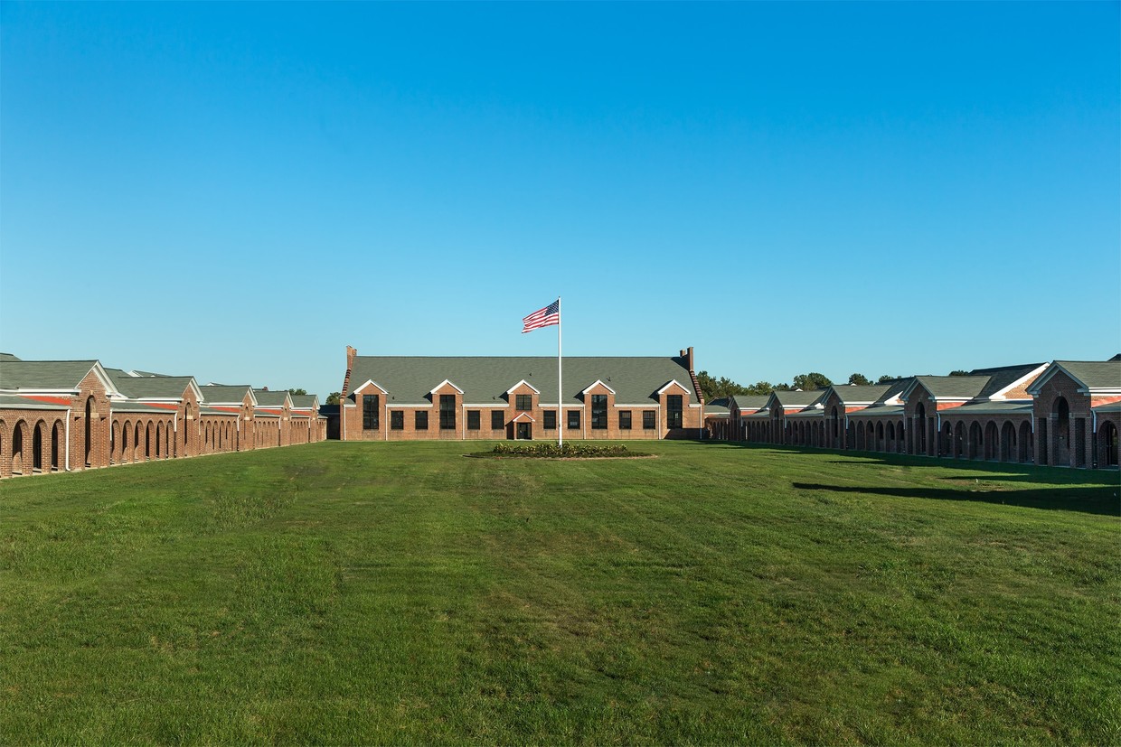 Historic courtyard at Liberty Crest - Liberty Crest Apartments