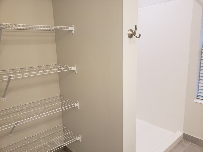 Bathroom storage - Brookgreen Townhomes