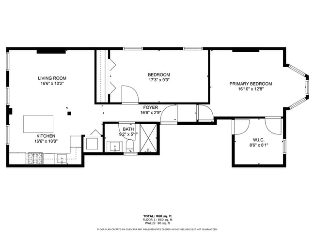 860 square feet - 393 Baldwin Ave