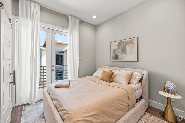 2BR, 2.5BA - 1,200SF - Primary Bedroom - The Merritt Condominiums
