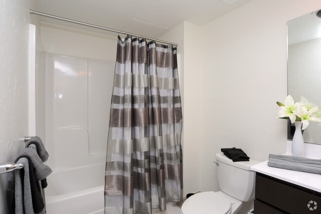 Studio - Bathroom - The Page Woodson Apartments