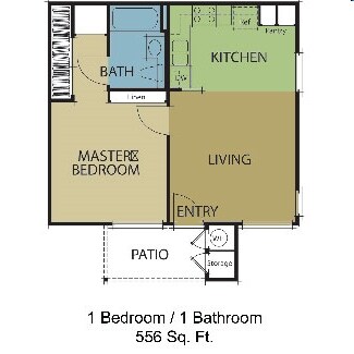 1HAB/1BA - Vintage Knolls Senior Apartments