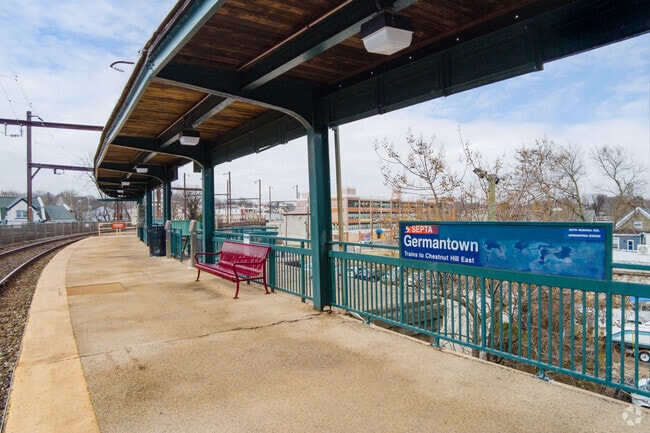 Germantown Station offers convenient regional rail access for commuters.