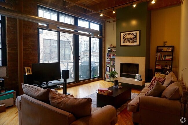 View out to deck and quite courtyard - 2300 W Wabansia Ave