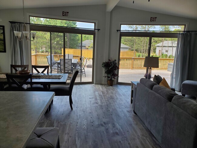 view out to deck - 1314 Bogey Trl