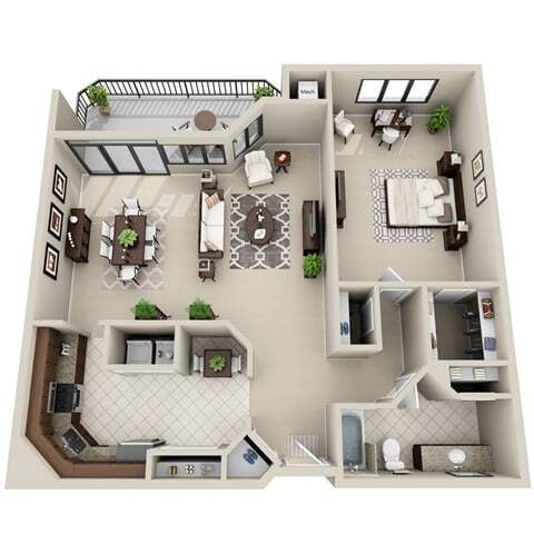 Four Seasons Apartments – 1 Bed 1 Bath (FS 3)