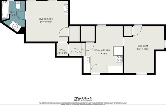 Disposición del piso - 319 W Dutton St