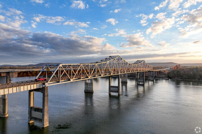 The Clement C. Clay bridge crosses the Tennessee River in South Huntsville.