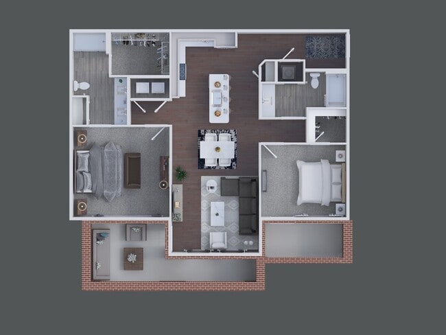 Apt Layout - 800 Vintage Green Ln