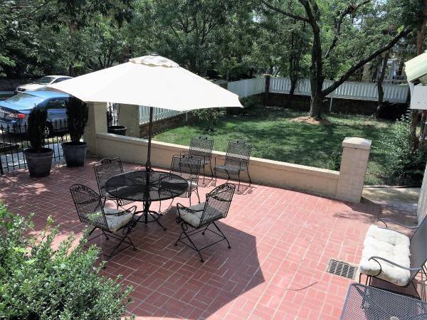 Private patio and side yard - 3828 Cathedral Ave NW (Washington, DC)