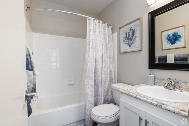 1BR, 1BA - 427SF - Bathroom - Standard Raintree