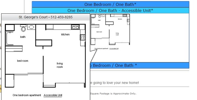 1BR/1BA - St. George's Court