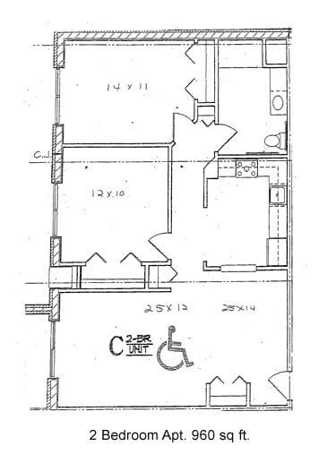 2BR/1BA - Alden Horizon